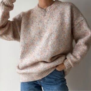 Sadie & Sage Oversized Pullover Colorful Sweater